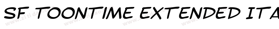 SF Toontime Extended Italic字体转换